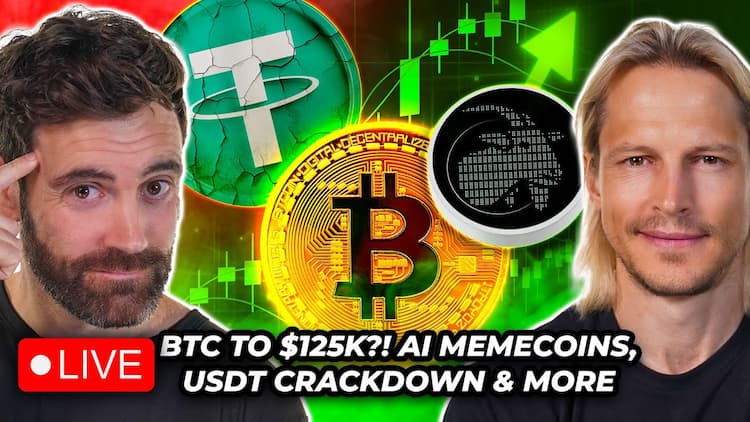 BTC to $125k?! Hot AI Memecoins, USDT Crackdown & More.