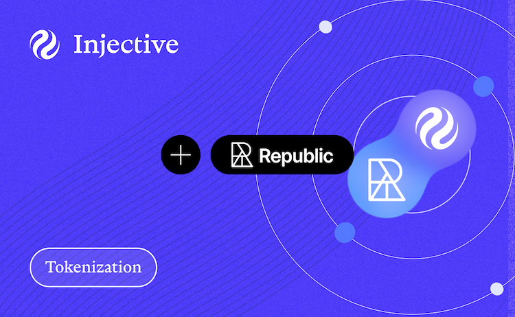 Injective partners with Republic to launch wallet and launchpad support, advancing institutional tokenization with $3 billion deployed.