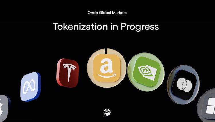 Ondo launches Global Markets on Ethereum with over 100 tokenized stocks, including Apple, Amazon, Meta, NVIDIA, Mastercard, and Tesla.