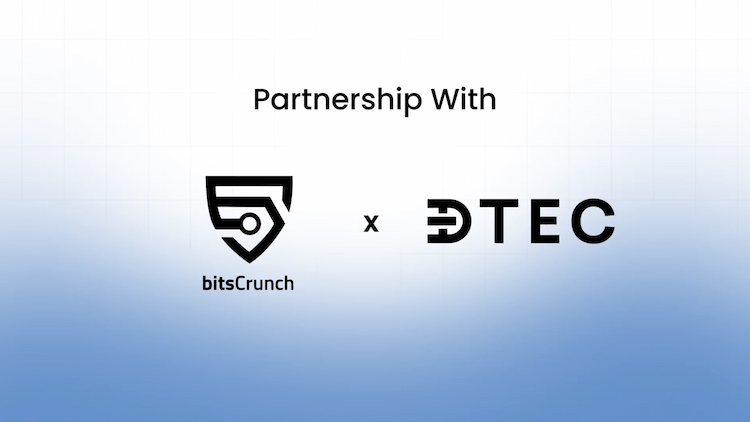bitsCrunch announces a partnership with Dtec to combine AI-powered intelligence and decentralized analytics for more transparent and accessible on-chain data.