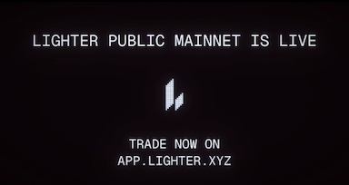 Lighter announces the launch of its Ethereum Layer 2 public mainnet, introducing low-cost perpetual trading with custom ZK circuits and kicking off Season 2 of its points program.