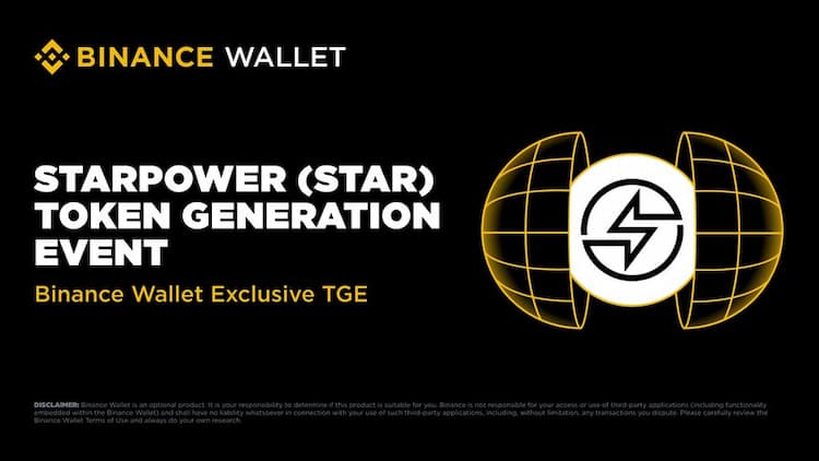 Starpower (STAR) will hold its exclusive TGE on Binance Wallet via PancakeSwap on September 6.